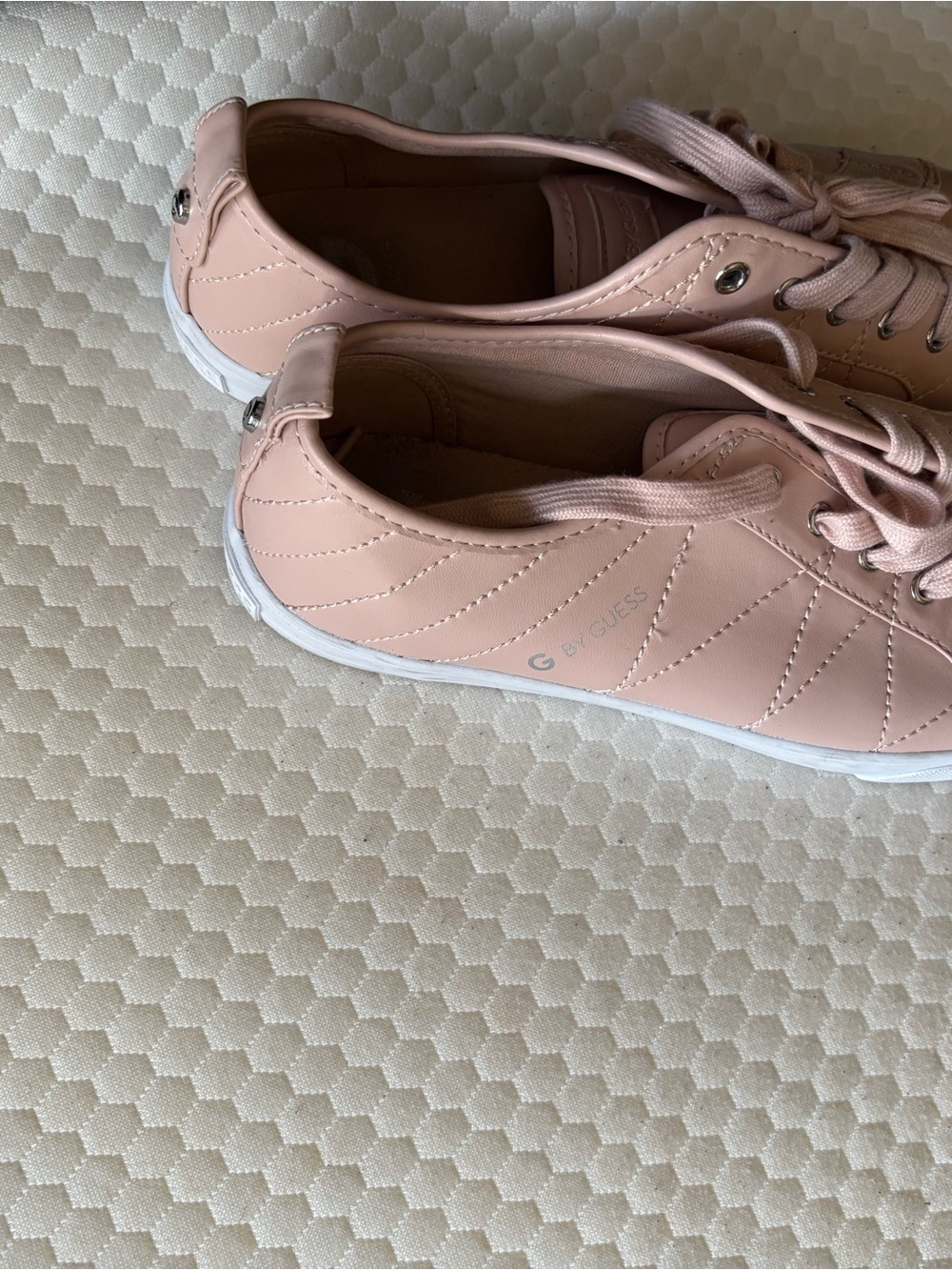 GUESS Blush Pink Low-Top Lace-Up Women's Sneakers